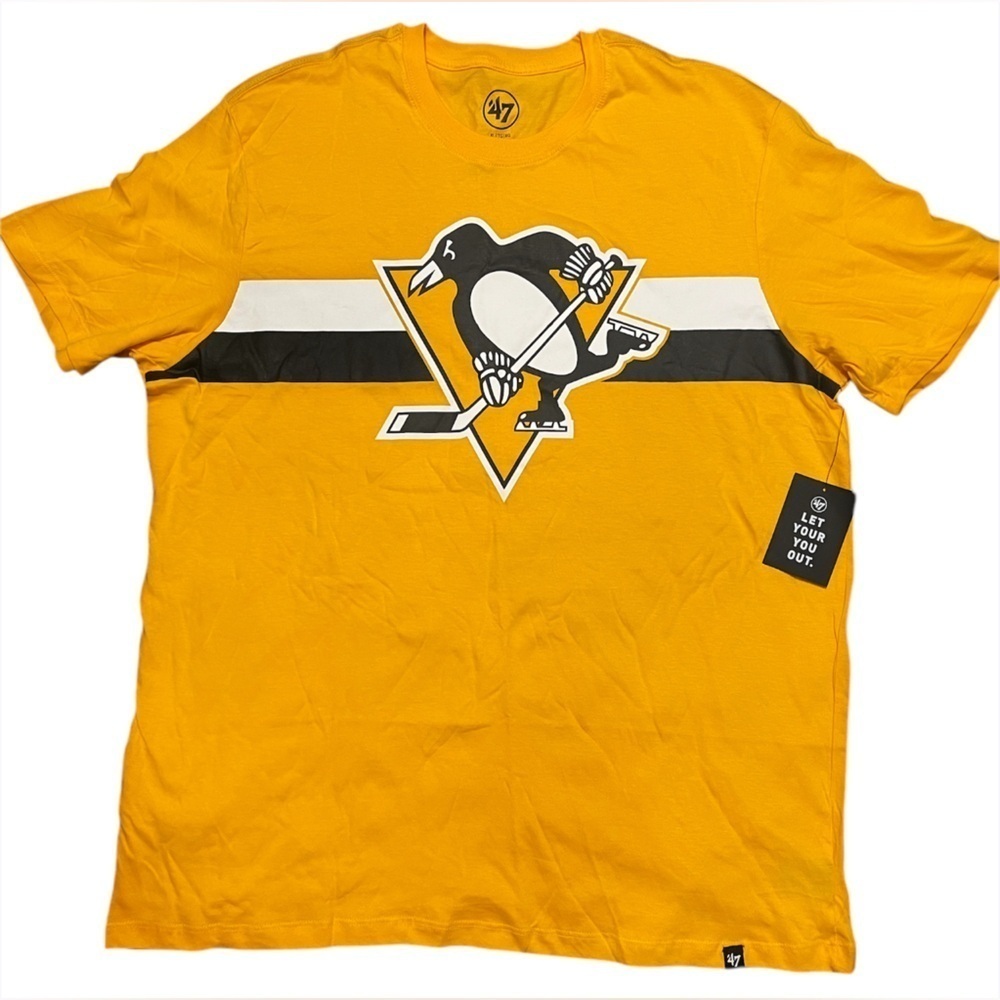 NWT ‘47 Pittsburgh Penguins NHL Hockey TShirt Unisex Size XL Short Sleeves